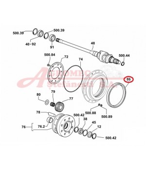 Simering reductor fata 2.1529.138.0 Simering reductor fata 2.1529.138.0